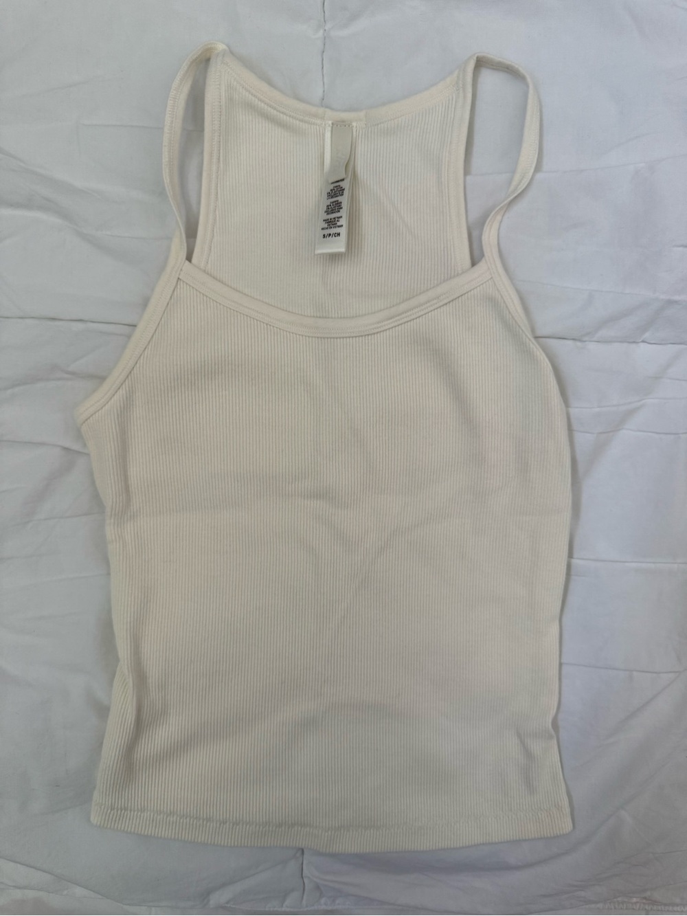 Skims cotton rib scoop tank